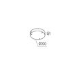 Cupa de prindere pe tavan albă Orbit CSRD220WH Redo